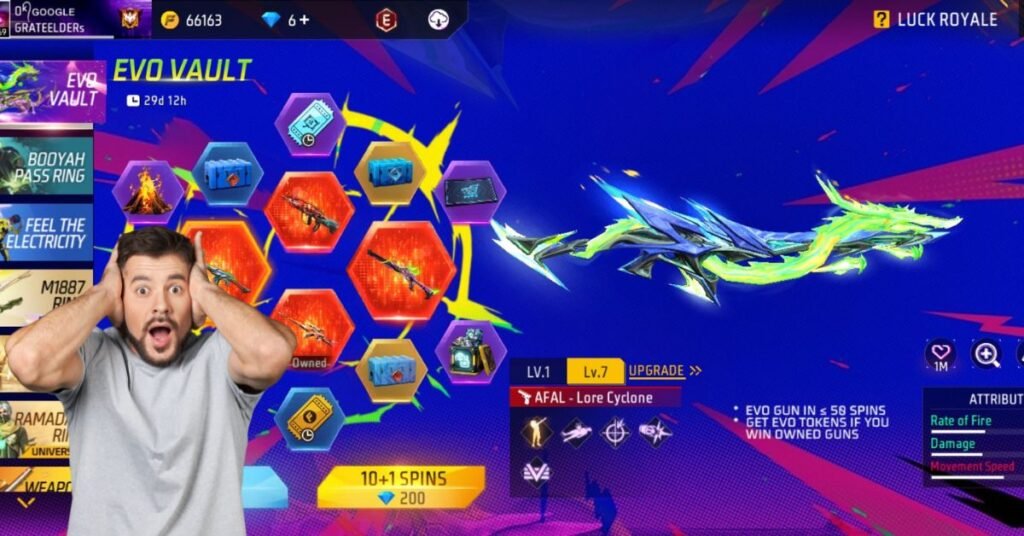 Free Fire Evo Vault April 2025 Woodpecker Majestic Prowler